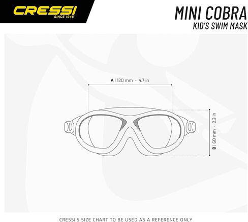 Cressi Mini Cobra, Clear/Blue, Blue Lens in Saudi Arabia