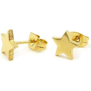 Stainless Steel Shining Shooting Tiny Star Stud Post Earrings for Women Men 7mm