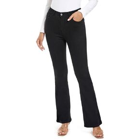 FISCLOSIN Womens High Waist Stretch Bell Bottoms Pants Push Up Butt Lifting Skinny Jeans