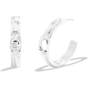 COACH Women's Signature Tabby Hoop Earrings