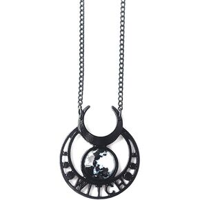 Caiyao Punk Gothic Boho Y2k Crescent Moon Black Choker Necklace for Women Moon Sun Star Choker Necklace, Goth Necklace, Gothic Necklace, Halloween Christmas New Year Jewelry Gift