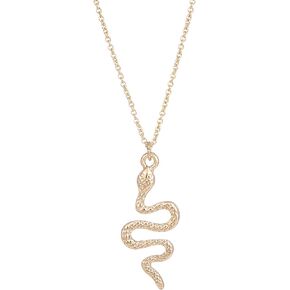 Snake Crocodile Ditsy Necklace Cute Animal Pendent Short Necklace