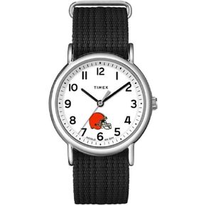 Timex Unisex Weekender 38mm Watch - Cleveland Browns with Slip-Thru Single Layer Strap