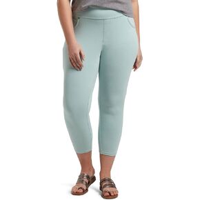UTOPIA By HUE Women's High Waist Denim Sculpting Capri with Comfort Waistband and Tummy Control