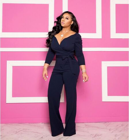 بدلة PINLI للسيدات بدون أكتاف مثيرة لتخفيض العمر مطبوعة للربيع والصيف بأرجل واسعة in Kuwait