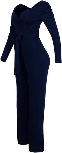 بدلة PINLI للسيدات بدون أكتاف مثيرة لتخفيض العمر مطبوعة للربيع والصيف بأرجل واسعة in Kuwait