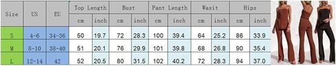 Women Y2k 2 Piece Pants Sets Off Shoulder Strapless Tube Tops Wide Leg Long Trousers Stretchy Two Piece Outfit in Kuwait