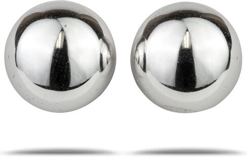 LaTisoro Sterling Silver Ball Stud Earrings in 14mm 100% Hypoallergenic Earrings in Kuwait