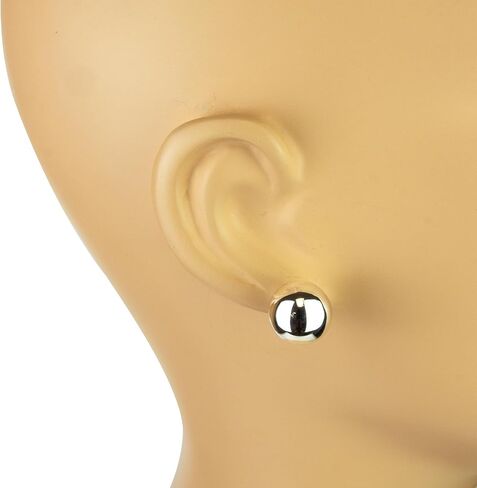 LaTisoro Sterling Silver Ball Stud Earrings in 14mm 100% Hypoallergenic Earrings in Kuwait