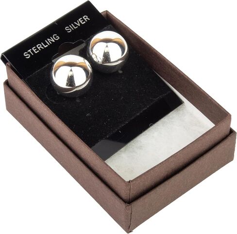 LaTisoro Sterling Silver Ball Stud Earrings in 14mm 100% Hypoallergenic Earrings in Kuwait