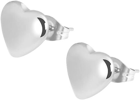 Edforce Stainless Steel Cute Puff Heart Stud Earrings in Saudi Arabia