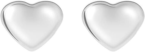 Edforce Stainless Steel Cute Puff Heart Stud Earrings in Saudi Arabia