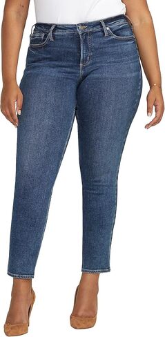 Women's Plus Size Infinite Fit Mid Rise Straight Leg Jeans in Saudi Arabia