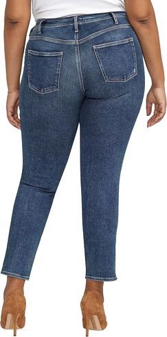 Women's Plus Size Infinite Fit Mid Rise Straight Leg Jeans in Saudi Arabia