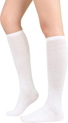 Women’s Knee High Socks Long Athletic Thin Thigh High Stocking Outdoor Sport Casual Tube Socks Knee Socks in Saudi Arabia