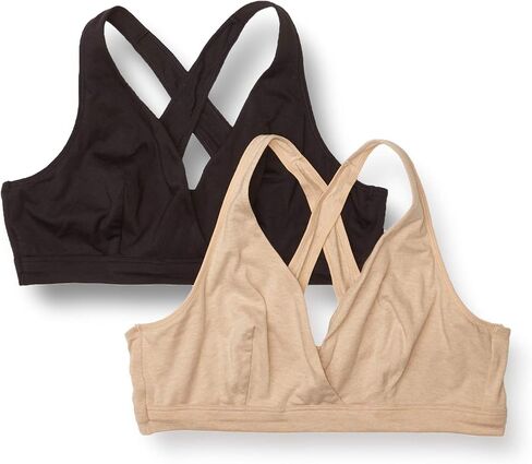 Playtex Women's Maternity & Nursing Cross Over Sleep Wirefree Bra Us4960 2-Pack in Saudi Arabia