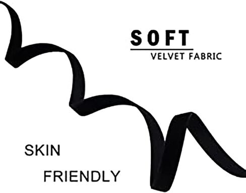 كيس وايف مجموعة من قطعتين من قلادة شوكر على شكل زهرة سوداء وقلب حب كبير، قلادة مخملية طويلة قابلة للتعديل، للحفلات التنكرية وحفلات الزفاف، مجوهرات عصرية للنساء والفتيات، مخملي، بدون احجار كريمة in Kuwait