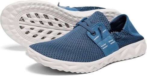 أحذية ALEADER الرجالية سهلة الارتداء الشبكية للمياه أحذية سفر كاجوال سريعة الجفاف in Kuwait