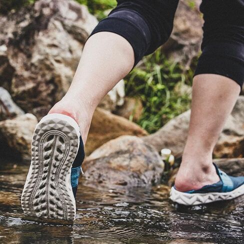 أحذية ALEADER الرجالية سهلة الارتداء الشبكية للمياه أحذية سفر كاجوال سريعة الجفاف in Kuwait