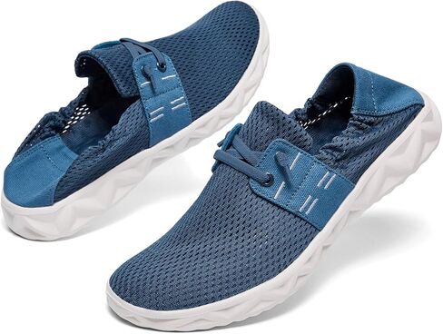 أحذية ALEADER الرجالية سهلة الارتداء الشبكية للمياه أحذية سفر كاجوال سريعة الجفاف in Kuwait