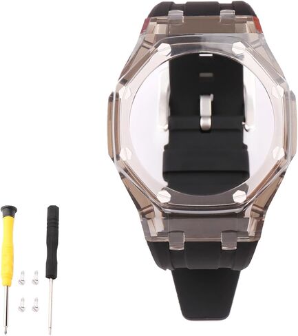GA2100 GA2110 Mod Kits إطار الساعة وحزام مطاطي من الفلور يصلح لسوار Casio G-shock GA-2100 GA-2110 للنساء والرجال in Kuwait
