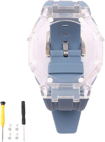 GA2100 GA2110 Mod Kits إطار الساعة وحزام مطاطي من الفلور يصلح لسوار Casio G-shock GA-2100 GA-2110 للنساء والرجال in Kuwait
