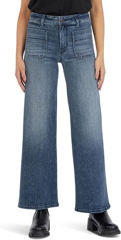 KUT from the Kloth Jean High-Rise Flare Patch Pocket in Obtainable in Saudi Arabia