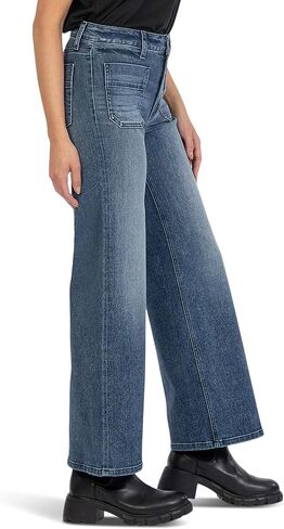 KUT from the Kloth Jean High-Rise Flare Patch Pocket in Obtainable in Saudi Arabia