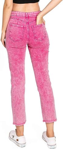 Celebrity Pink Women's Juniors High Rise Slim Fit Straight Leg Jeans in Kuwait