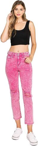 Celebrity Pink Women's Juniors High Rise Slim Fit Straight Leg Jeans in Kuwait