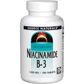 Source Naturals Niacinamide B-3, 1500 mg Dietary Supplement - 100 Tablets in Saudi Arabia