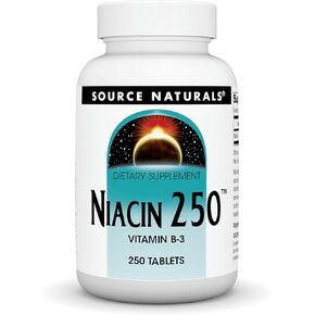 Source Naturals Niacin 250n Vitamin B-3-250 Tablets