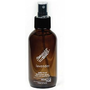 Hemlock Park Bathroom & Toilet Spray | Essential Oils Naturally Stop Odors (Lavender, 4 oz Glass Spray)