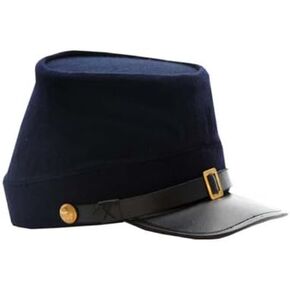 SZCO Supplies unisex adult Visor kepi, Blue,Brass, Medium US