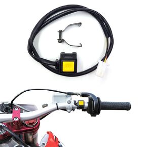 Handlebar Engine Start Switch Universal Motorcycle ATV UTV, Green Button