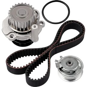 New Timing Belt Water Pump Tensioner Kit Fits 1998-2005 for Jetta Golf 2.0L L4 SOHC AEG AVH AZG BEV Engine