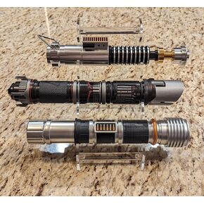 WANLIAN Lightsaber Stand Sword Stand Acrylic Desktop Lightsaber Display Stand Sword Stand Fixer Decorative Sword Stand Display Stand Collection (Transparent)