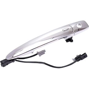Front Left Driver Door Handle for Nissan Sentra 2013-2018,Nissan Murano Maxima 2009-2014, Nissan Leaf 2011-2017,806469N00A,Chrome