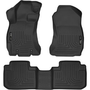 Husky Liners - Weatherbeater | Fits 2014 - 2018 Subaru Forester - Front & 2nd Row Liner - Black, 3 pc. | 99881