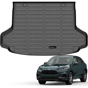 All Weather Floor Mats Cargo Liner Fit for Honda HR-V 2023 2024 TPE Rubber Liners Set HRV Accessories All Season Guard Odorless Anti-Slip Floor Mats Cargo Liner