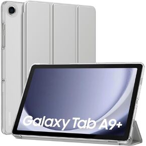 MoKo Case for Galaxy Tab A9+/A9 Plus 11 inch 2023, Slim Stand Protective Smart Cover with Hard PC Translucent Back Shell for Tab A9 Plus Tablet (SM-X210/X216/X218), Auto Wake/Sleep, Agave Green