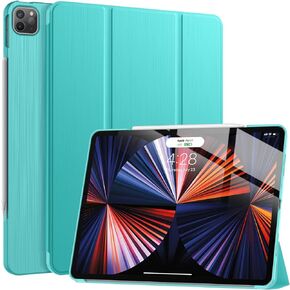 Soke New iPad Pro 12.9 Case 2022/2021(6th/5th Generation) - [Slim Trifold Stand + 2nd Gen Apple Pencil Charging + Auto Wake/Sleep],Protective Hard PC Back Cover for iPad Pro 12.9 inch(Book Black)