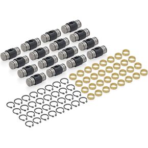 Bronze Bushing Trunion Upgrade Rocker Arms Bushing Kit Trunnion Clips Compatible for Chevrolet GM Gen III IV LS Engines 1997+