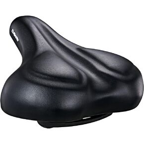 DAWAY Oversized Comfortable Bike Seat - C50 Extra Wide Bike Saddle Replacement with Memory Foam Cushion for Men Women Comfort, Compatible with Peloton, Exercise, Mountain, Road Bicycles or E-Bike