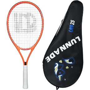 LUNNADE Tennis Racket for Kids Junior, 19/21/23/25 Inch Youth Tennis Racquet with Cover, Suitable for Beginner Boys and Girls Age 3-12