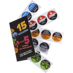 Fun Stickers for Tennis Rackets. Win The Advantage of Serving First