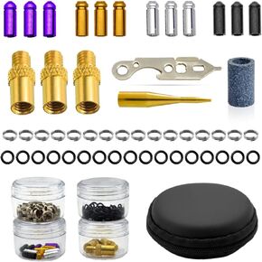 Darts Tune-up Kit Pack, Dart Flight Protectors Aluminum, 100 Pcs Dart Rubber O Rings, Darts Weights, Dart Shaft Ring Dart Wrench Tool, Dart Accessories Set