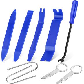 Auto Trim Removal Tool Set, 9pcs Plastic Pry Tool Kit, Auto Trim Tool, Prying Tool, Car Door Panel Clip Removal Tool, Fasteners Remover