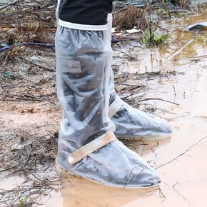 R2Depot Waterproof Shoe Covers Reusable for Men Women, Rain Snow Shoe Covers, Non Slip Shoe Protector
