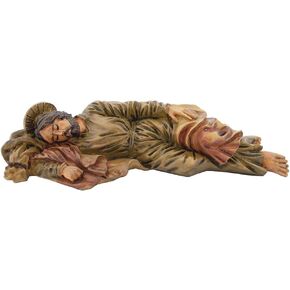 Statue of Sleeping St. Joseph | Patron Saint of The Universal Church, Unborn Children, Fathers, Workers, Travelers, Immigrants, and a Happy Death | 6 inches long 1.5 inches tall
